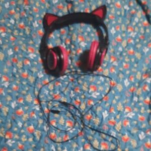 Pink Cat Ear Headphones